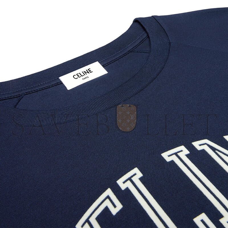 CELINE LONG SLEEVED T-SHIRT IN COTTON JERSEY RX0CC507Z.07OW